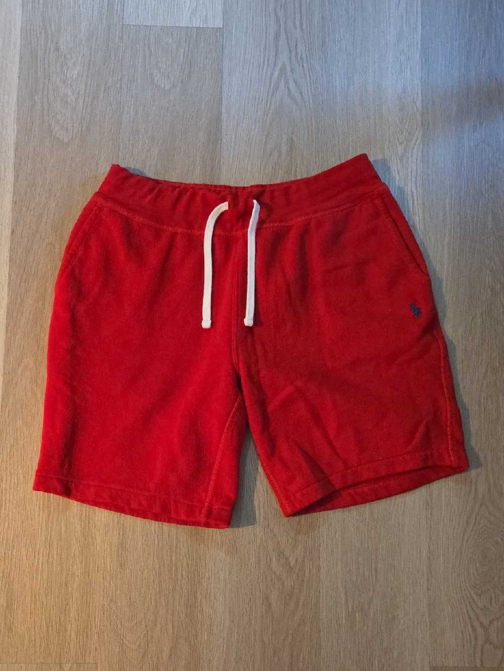 Polo Ralph Lauren Men's Red Solid Double Knit Shorts